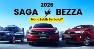 Proton Saga vs Perodua Bezza 2026: Harga, Ansuran & Perbandingan Lengkap